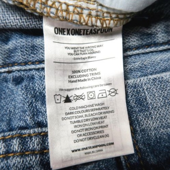 NWT One Teaspoon Awesome Baggies Destroyed Jean 26 - Picture 5 of 6